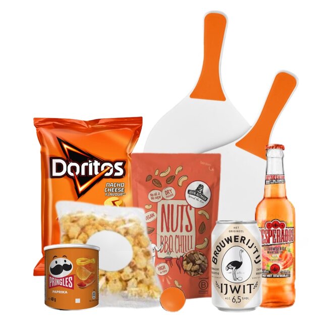 Zomers pakket oranje small - beachset