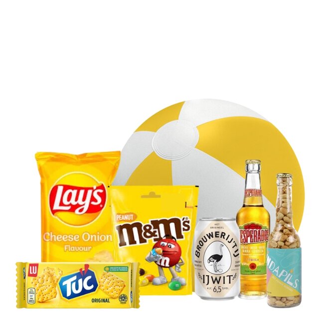 Zomers pakket geel - strandbal