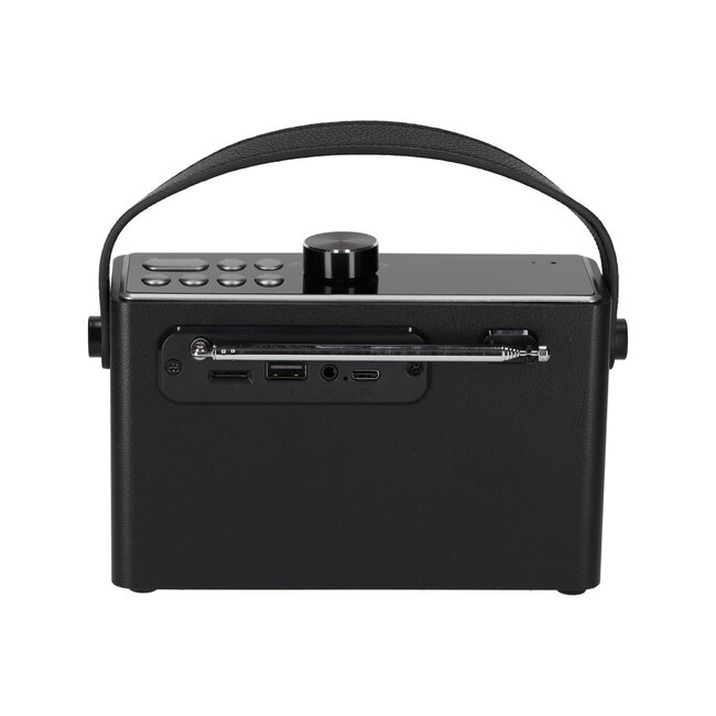 Retro alarm speaker - zwart