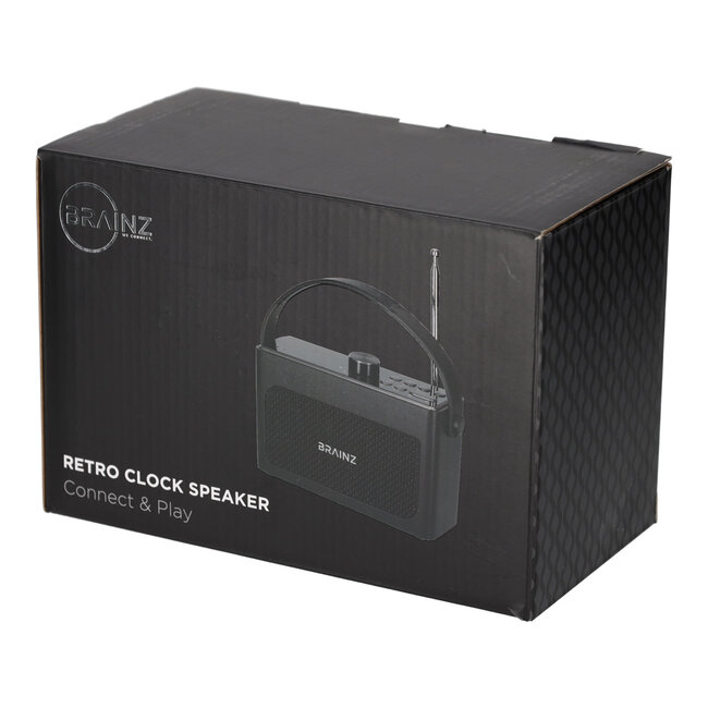 Retro alarm speaker - zwart