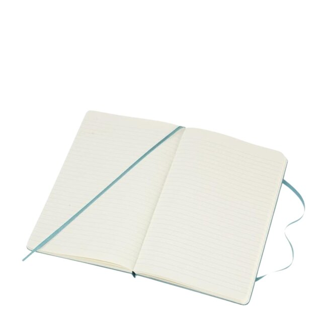Moleskine classic L hardcover rifblauw - gepersonaliseerd met logo mogelijk