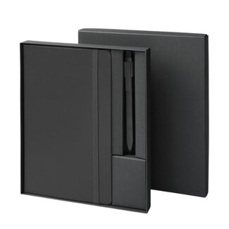 Moleskine geschenkset zwart - met logo
