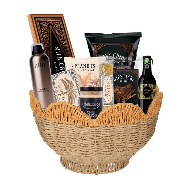 Nature's paradise pakket - in gele tulp mand