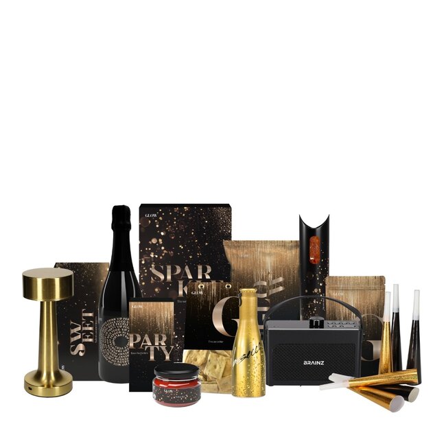 Kerstpakket Glow L met speaker en LED lamp