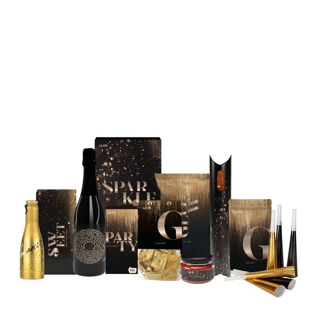 Kerstpakket Glow S met feesttoeters