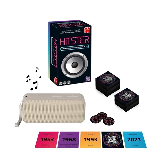 Hitster spel met speaker