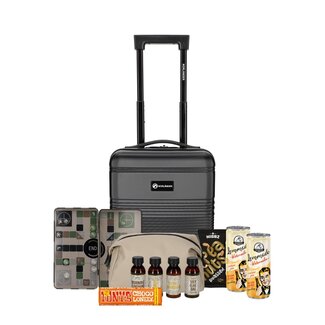 Cabin trolley met toilettas - zwart