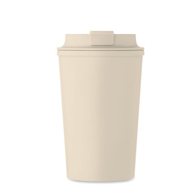 Beibaku dubbelwandige beker beige - met logo mogelijk