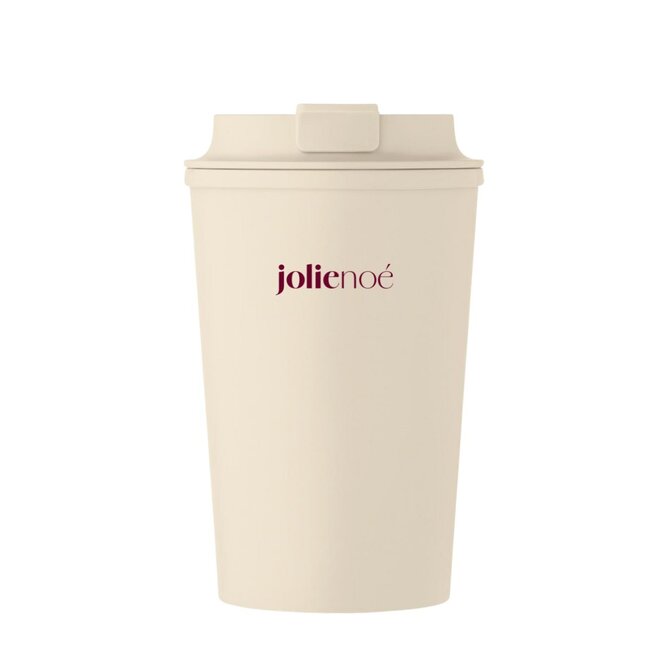 Beibaku dubbelwandige beker beige - met logo mogelijk