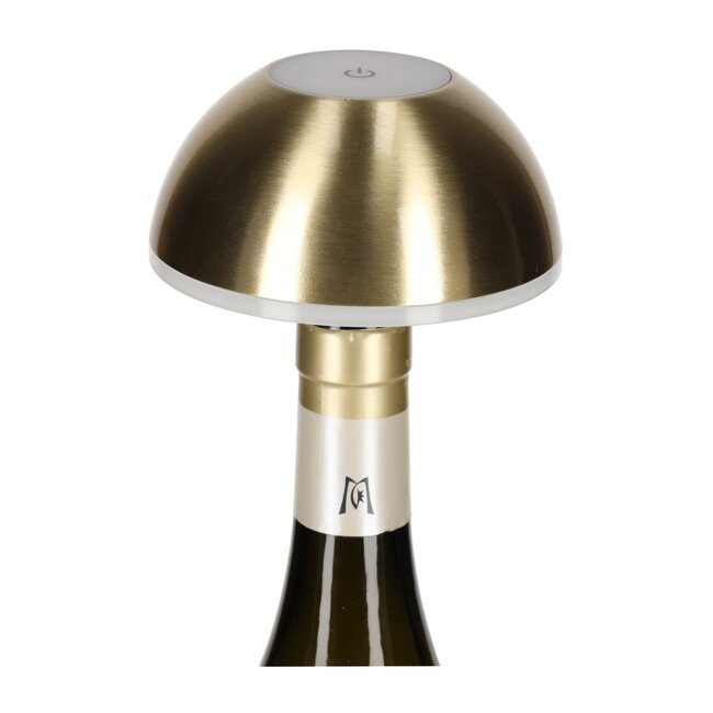 LED 3-in-1 touch tafellamp goud - oplaadbaar