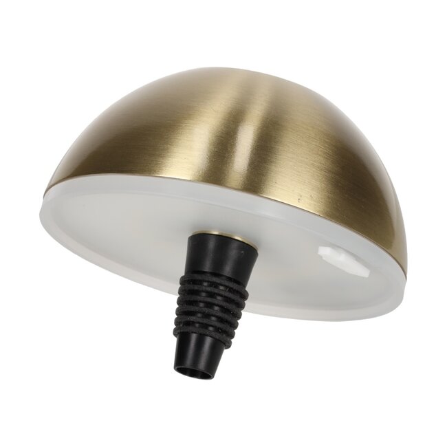 LED 3-in-1 touch tafellamp goud - oplaadbaar
