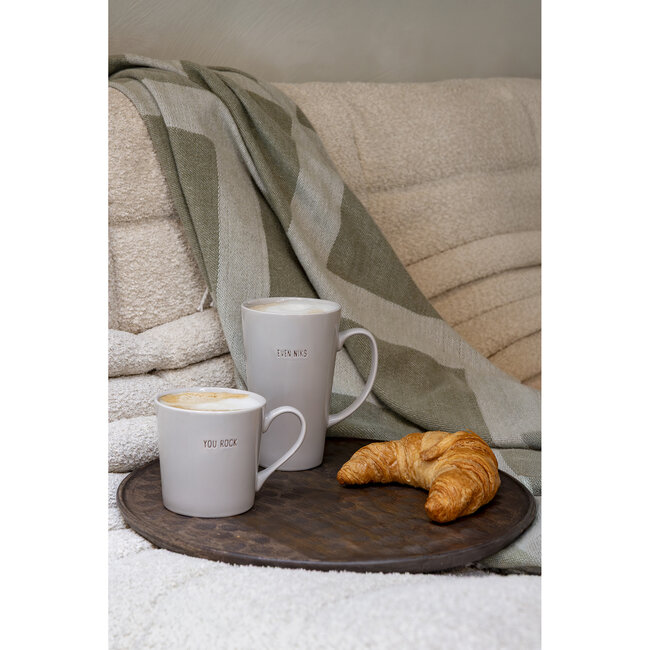 Shiny porseleinen mok YOU ROCK - zand