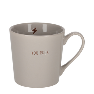 Shiny mok YOU ROCK - zand