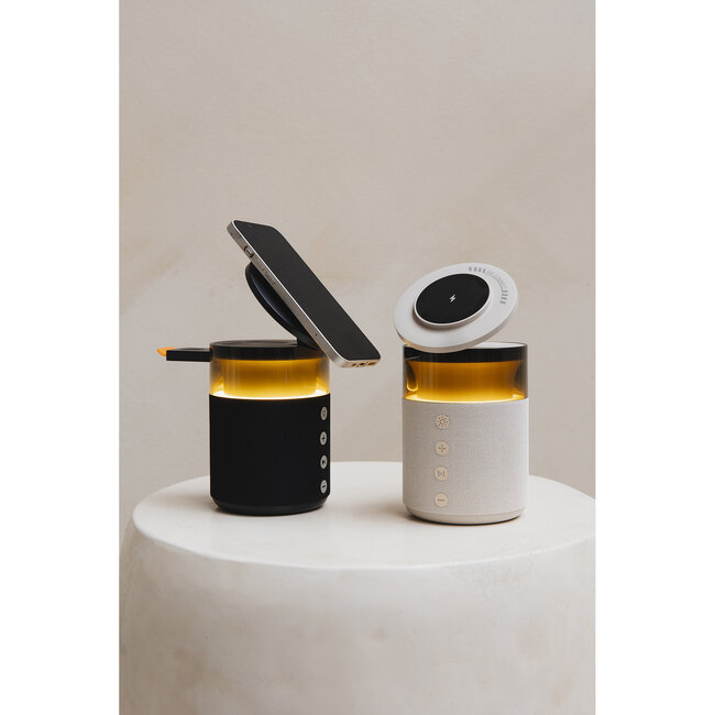 5-in-1 Charging speaker light - zwart
