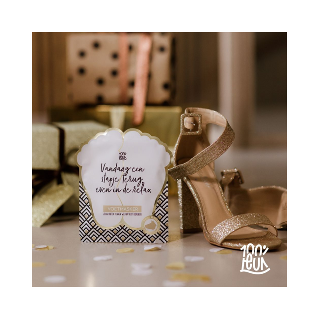 Voetenmasker - Vandaag een stapje terug, even in de relax