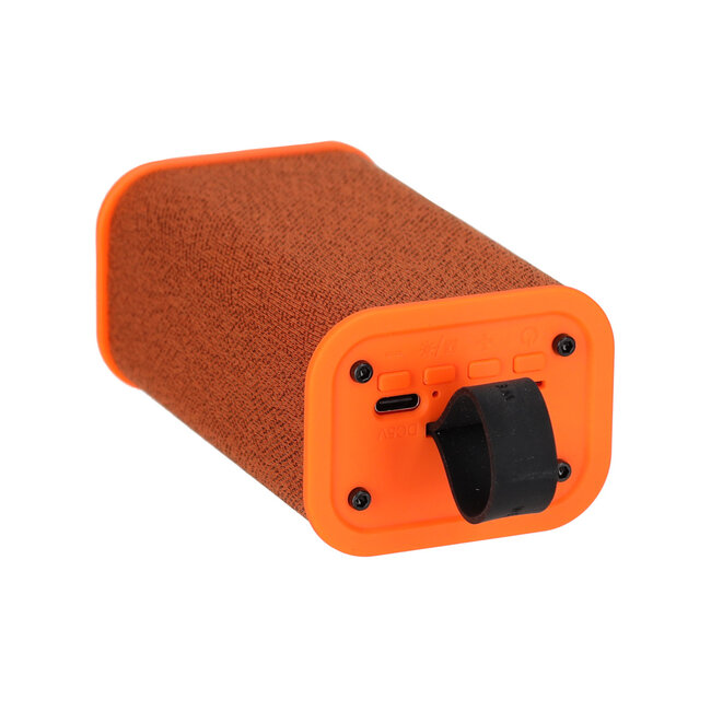 Brainz speaker Spike met LED verlichting oranje