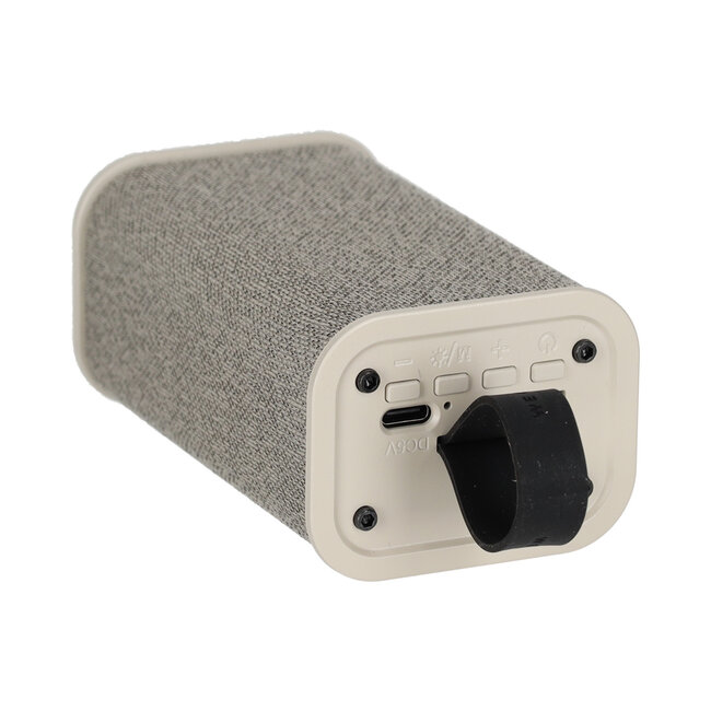 Brainz speaker Spike met LED verlichting taupe