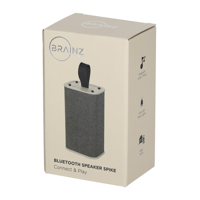 Brainz speaker Spike met LED verlichting taupe