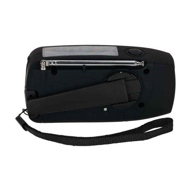 BRAINZ Emergency solar/FM/LED/Radio speaker zwart