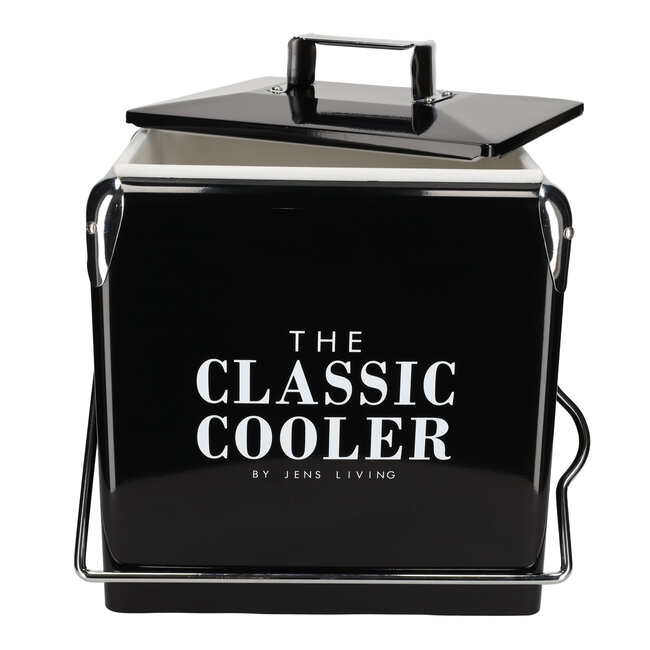 Jens Living retro koelbox 13 liter zwart