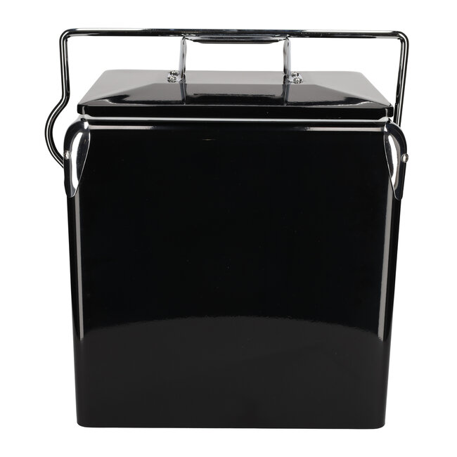 Jens Living retro koelbox 13 liter zwart