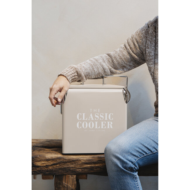 Jens Living retro koelbox 13 liter taupe