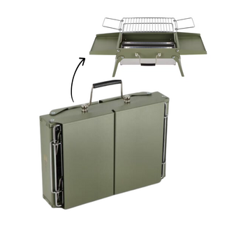 Fyra draagbare BBQ groen