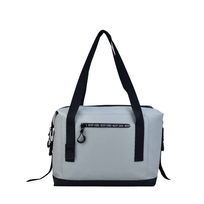 Koelshopper met opener off white - gepersonaliseerd