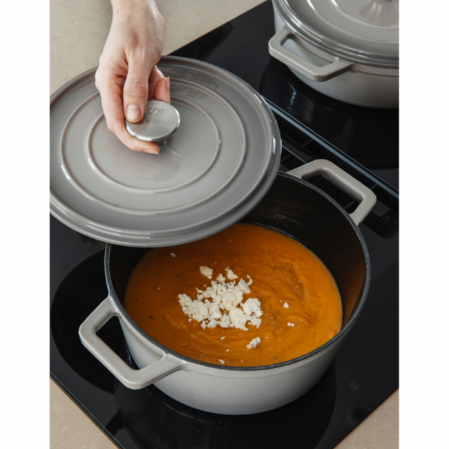 Gietijzeren braadpan 24 cm grijs