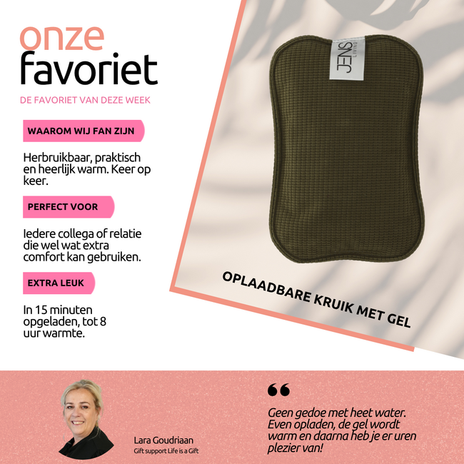 Oplaadbare kruik groen