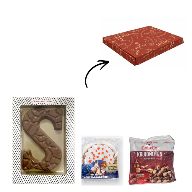 Sinterklaas brievenbuspakket worteltaartkoek