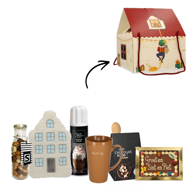 Sinterklaaspakket huisje en grachtenpand