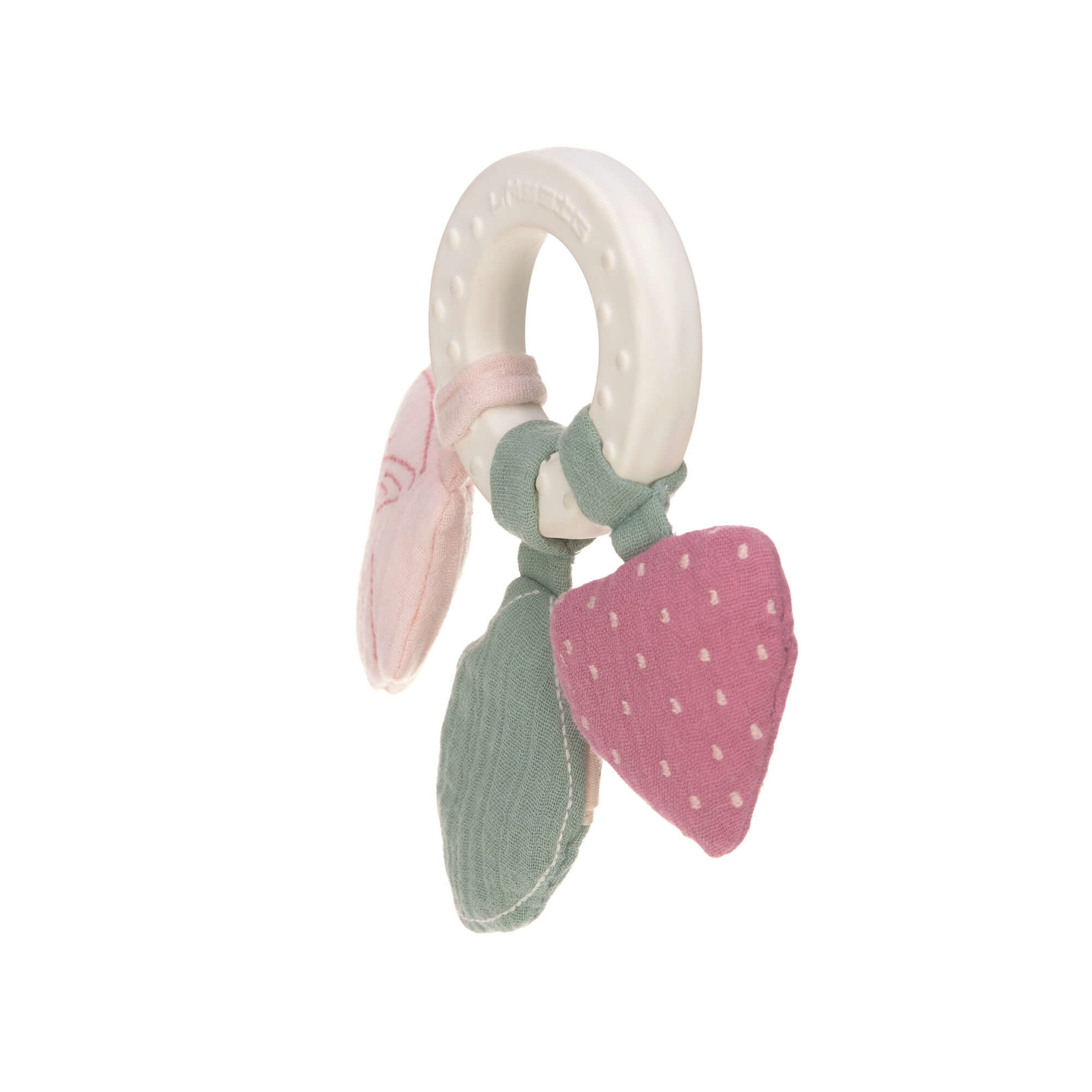 Lässig Teether Ring Natural Rubber Butterfly