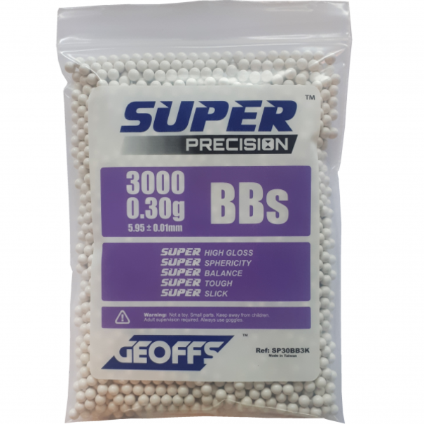 Geoffs GEOFFS™ SUPER PRECISION™ BBS 0.30G 3000 WHITE