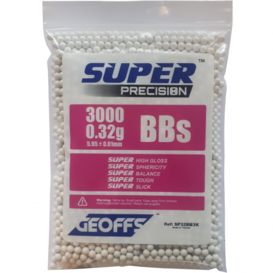 GEOFFS™ SUPER PRECISION™ BBS 0.32G 3000 WHITE