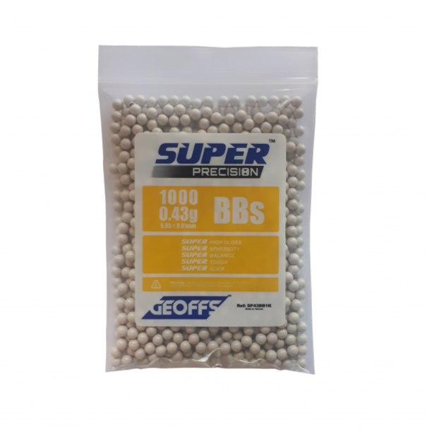 Geoffs GEOFFS™ SUPER PRECISION™ BBS 0.43G 1000 WHITE