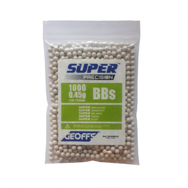 Geoffs GEOFFS™ SUPER PRECISION™ BBS 0.45G 1000 WHITE