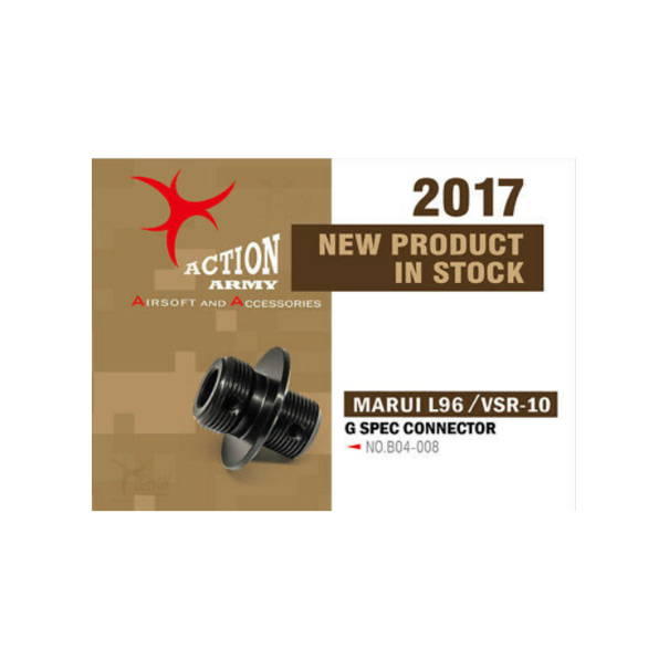 Action Army T10 / TM L96 / VSR-10 G-Spec Silencer Adapter CCW Black