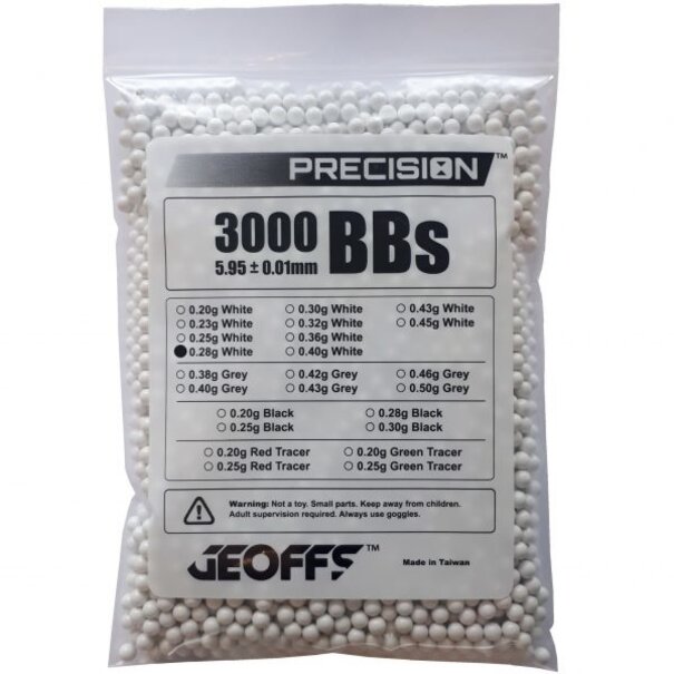 Geoffs GEOFFS™ PRECISION™ BBS 0.28G 3000 WHITE