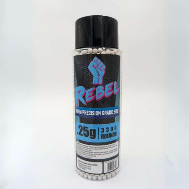 Rebel Rebel Precision 6mm BBs 3300ct Bottle - 0.25g