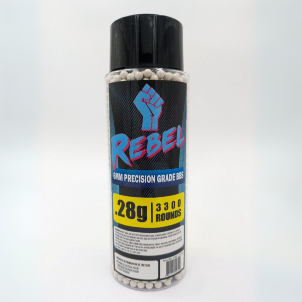 Rebel Rebel Precision 6mm BBs 3300ct Bottle - 0.28g