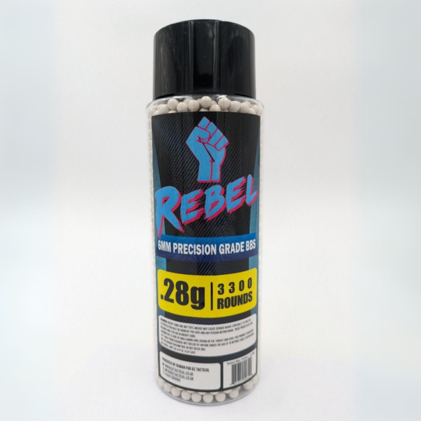 Rebel Rebel Precision 6mm BBs 3300ct Bottle - 0.32g