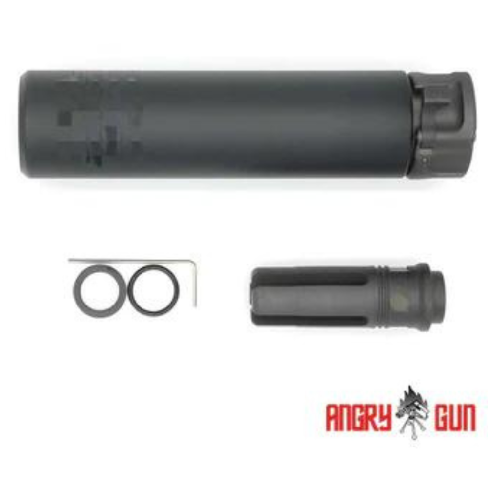 レプリカ　ANGRY GUN SOCOM DUMMY SILENCER ブラック SOCOM556 DUMMY SILENCER (FULL MARKING VERSION) - Empire Airsoft LTD