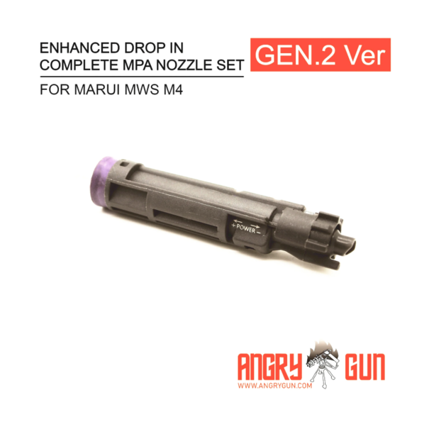 Angry Gun ENHANCED DROP IN COMPLETE MPA NOZZLE SET GEN 2 VERSION. FOR MARUI MWS M4