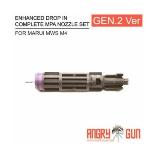 Angry Gun ENHANCED DROP IN COMPLETE MPA NOZZLE SET GEN 2 VERSION. FOR MARUI MWS M4