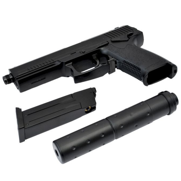 HFC HFC 23 Socom Gas Pistol with Silencer