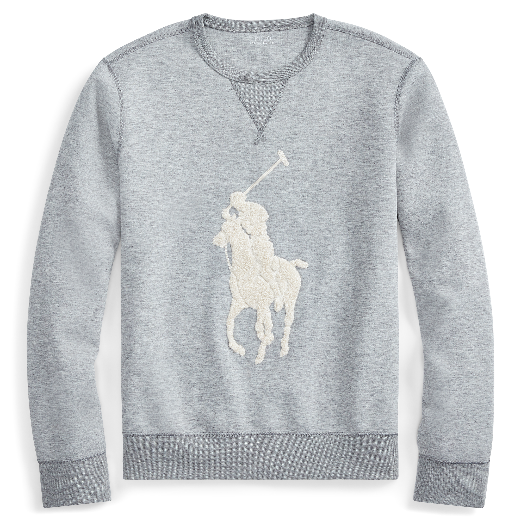 Polo Ralph Lauren Grijze Kabeltrui Polo Ralph Lauren Big Pony