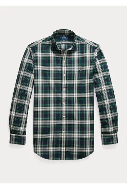 Plaid twill shirt