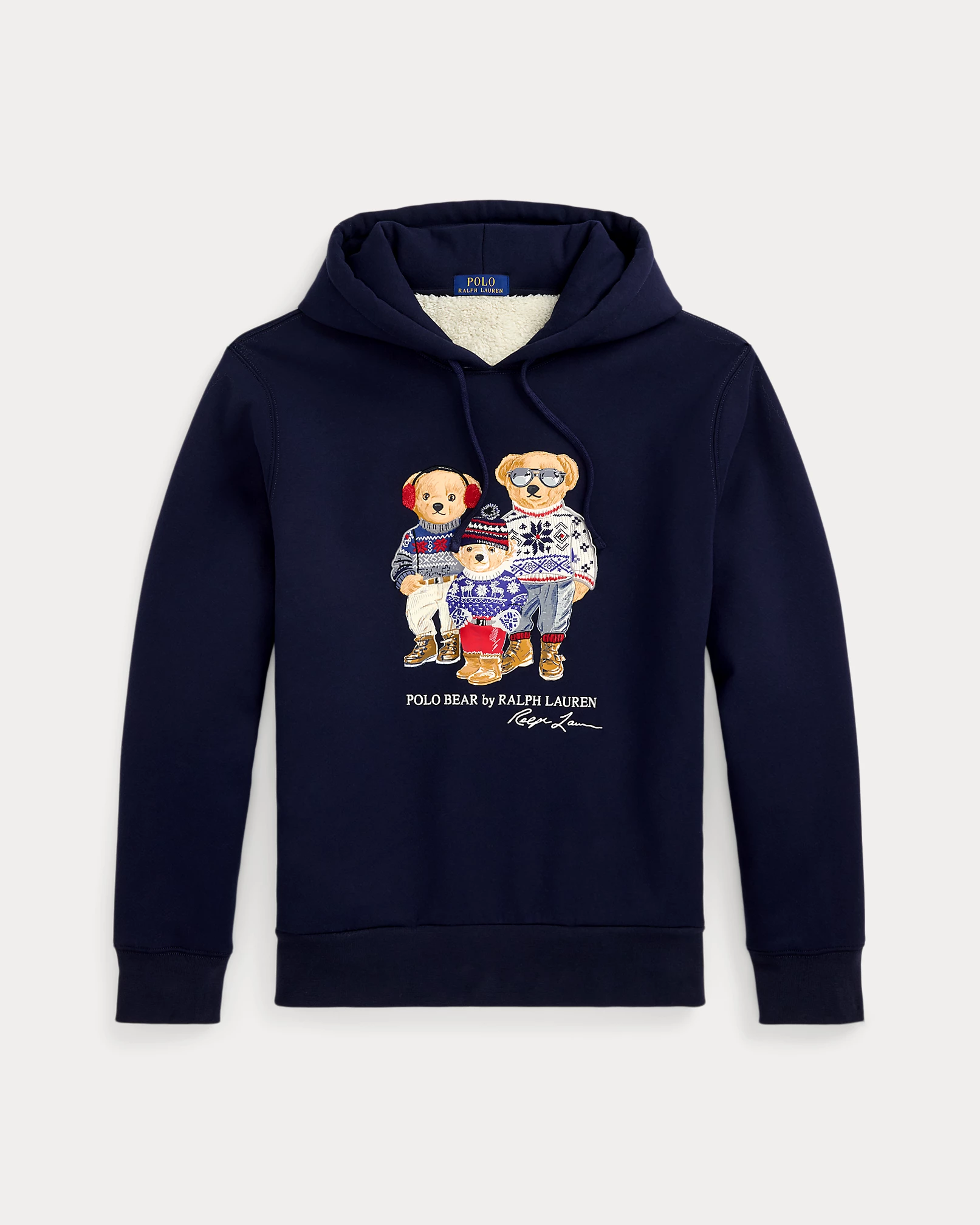 Polo Bear Family Fleece Hoodie-1