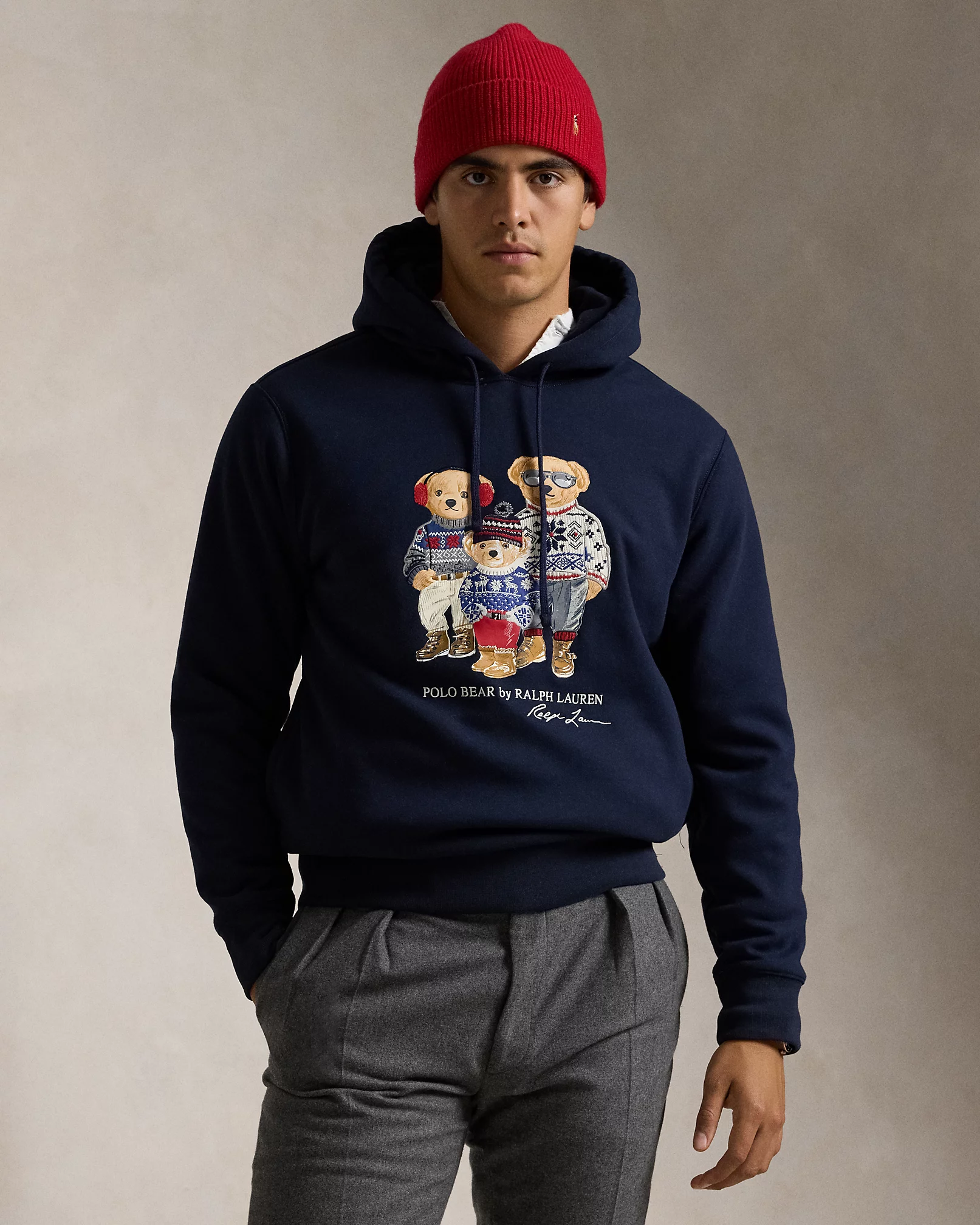 Polo Bear Family Fleece Hoodie-2